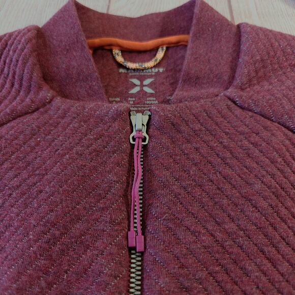 Mammut Swiss soft burgundy zip front jacket sz S - Picture 10 of 10